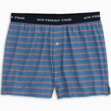 M. Distressed Striped Perf Boxer