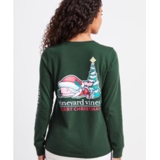 Mrs. Clause Whale LS Tee